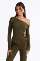 Pants in Olive 84% polyester