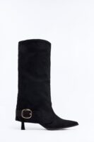 Stables Buckle Overlay Boots - Black