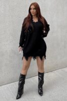 Sweatshirt in Black