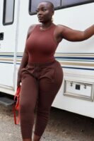 Chocolate Oversized Pants