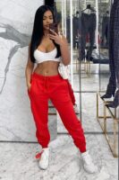 Red Oversized Pants