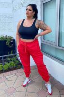 Red Oversized Pants