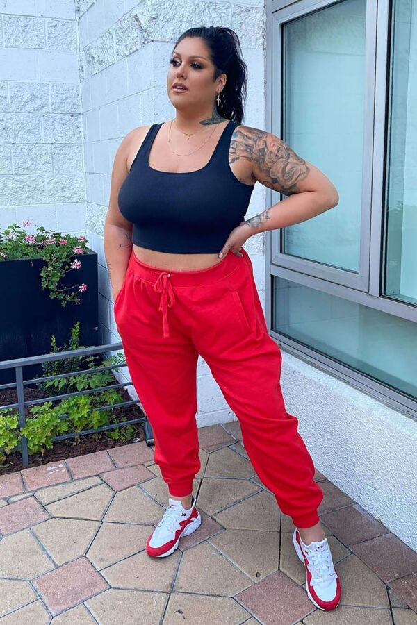 Red Oversized Pants