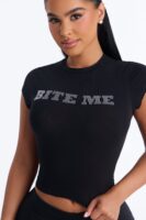 T-shirt in Black 95% cotton