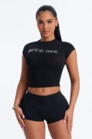 T-shirt in Black 95% cotton