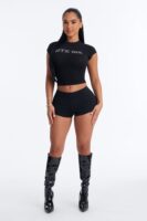 T-shirt in Black 95% cotton