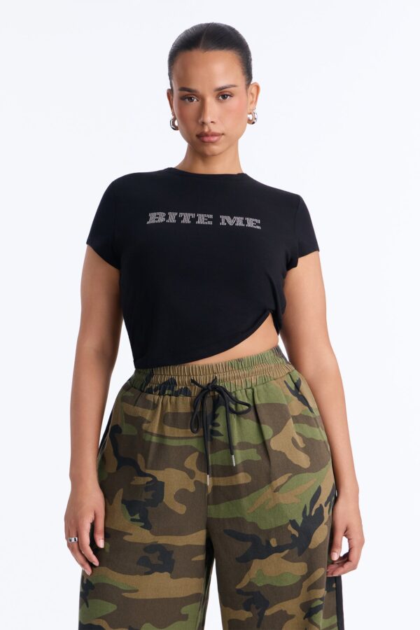 T-shirt in Black 95% cotton