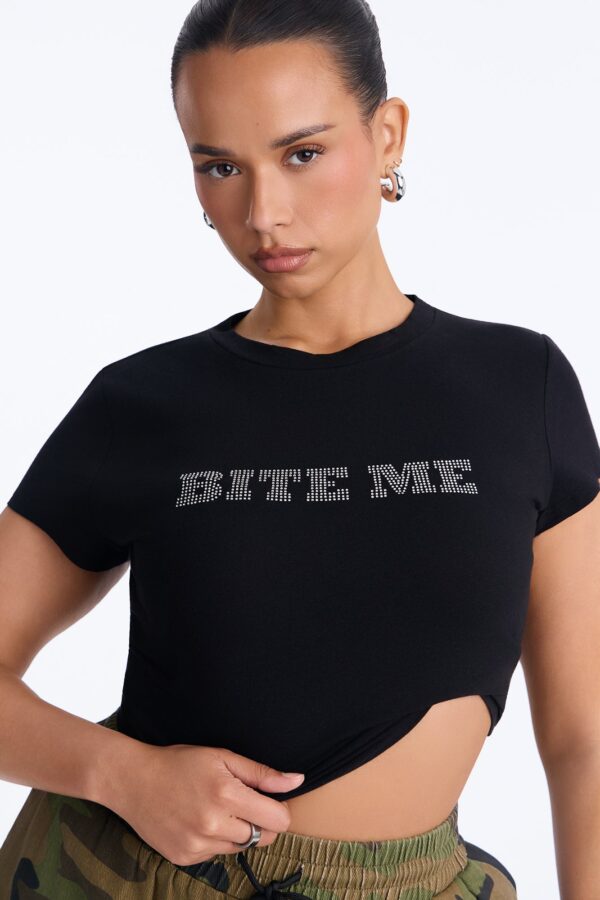 T-shirt in Black 95% cotton