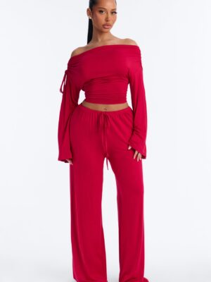 Pants in Red 95% rayon
