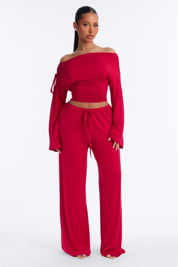 Pants in Red 95% rayon