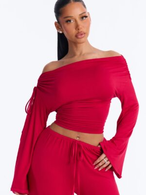 Pants in Red 95% rayon