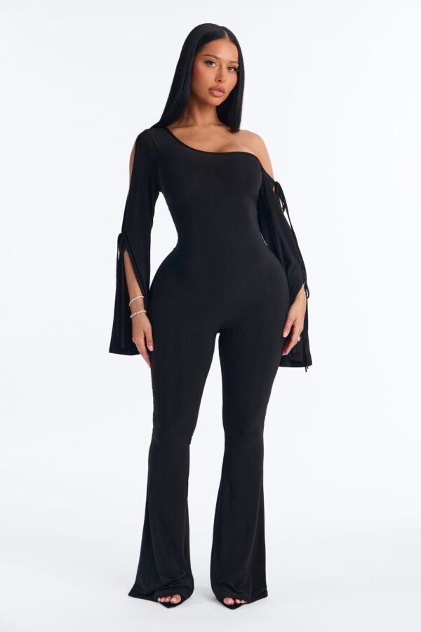 Black One-Shoulder Jumpsuit