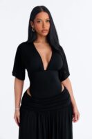 Bodysuit in Black 95% rayon