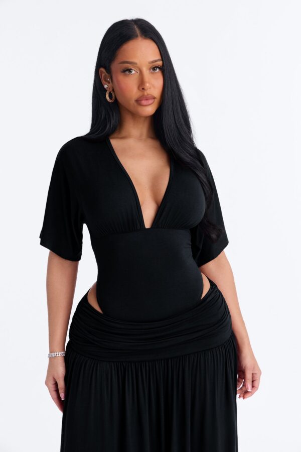 Bodysuit in Black 95% rayon