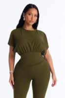 Ladies Kit Olive T-shirt