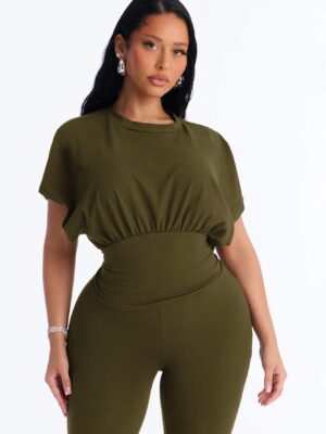 Ladies Kit Olive T-shirt