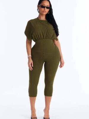 Ladies Kit Olive T-shirt