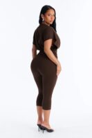 T-shirt in Brown 95% cotton