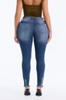 Rhylie Rip & Repair Skinny Jeans - Dark Wash