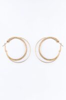 Halo Hoop Earring - Gold