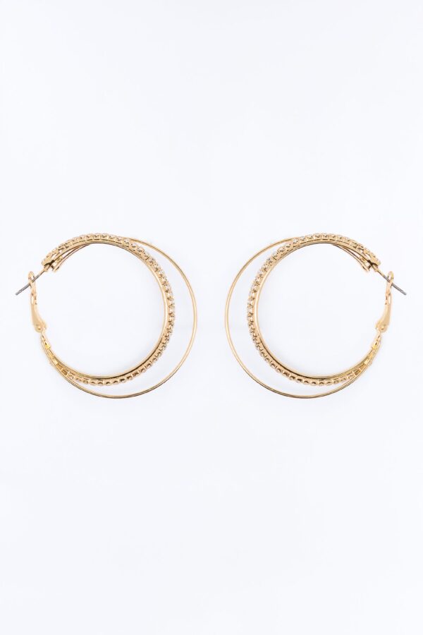 Halo Hoop Earring - Gold