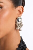 Bubble Pop Drop Earrings - Silver