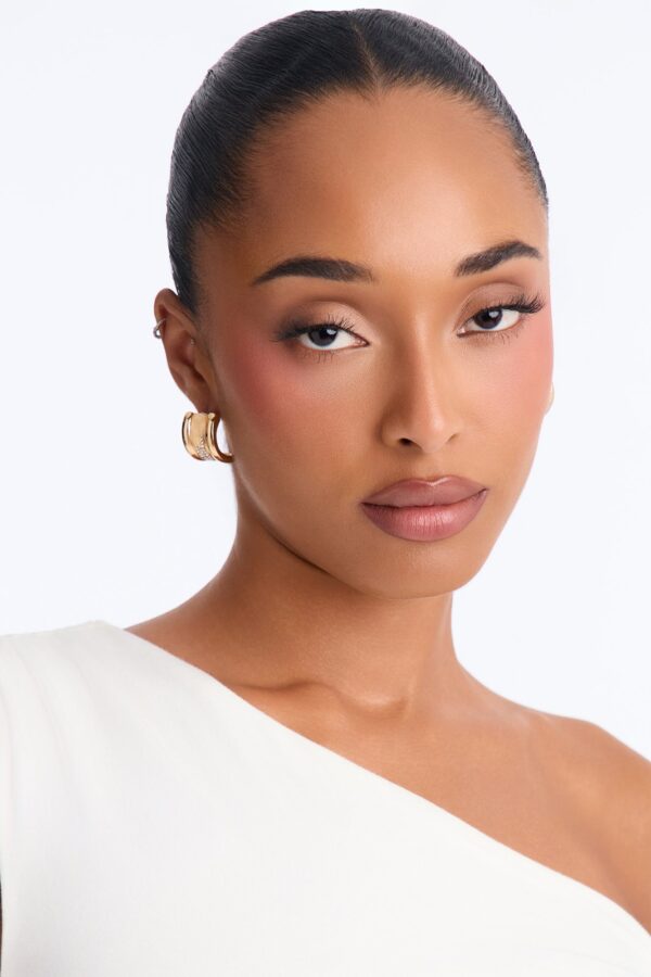 Delicate Shine Stud Earrings - Gold