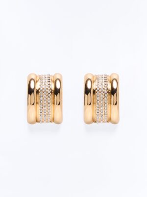 Delicate Shine Stud Earrings - Gold