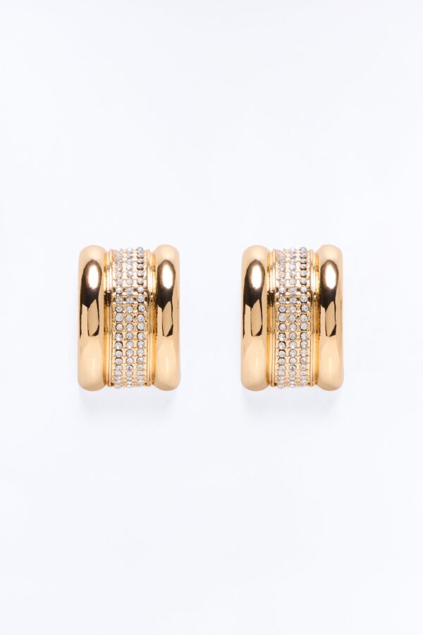 Delicate Shine Stud Earrings - Gold