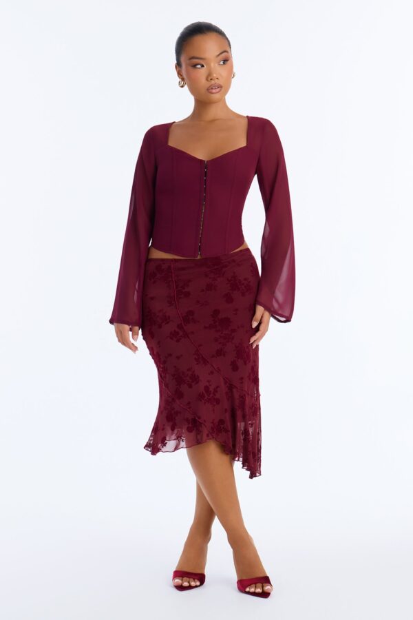 Ladies Kit Burgundy Skirt