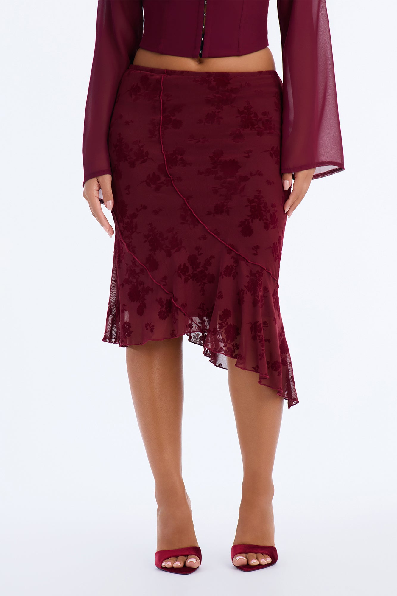 Ladies Kit Burgundy Skirt