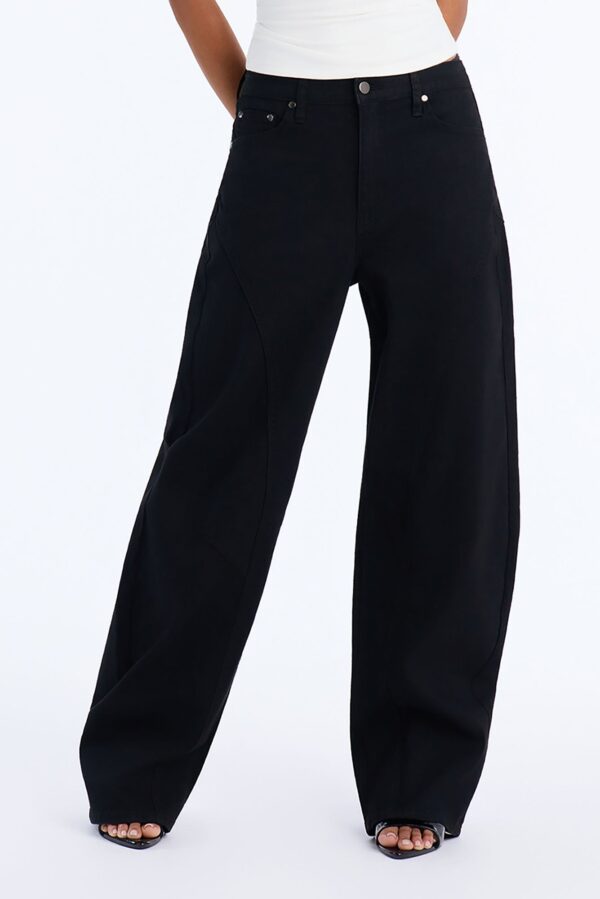 Pants in Black 80% cotton