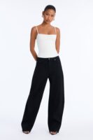 Pants in Black 80% cotton