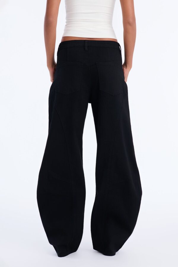 Pants in Black 80% cotton