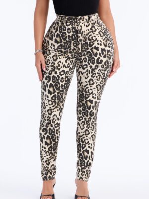Pants in Brown 5% cotton