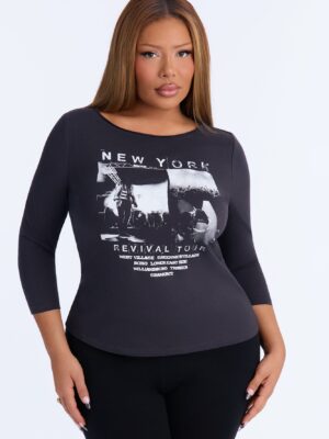 Top in Gray 100% cotton