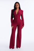 Ladies Kit Burgundy Jumpsuit