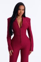 Ladies Kit Burgundy Jumpsuit
