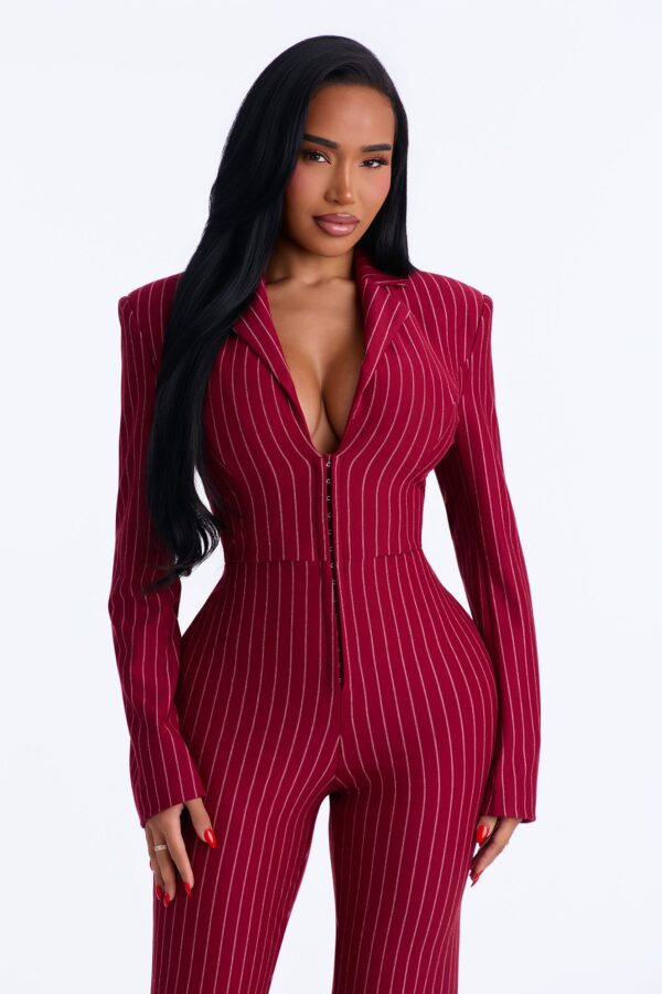 Ladies Kit Burgundy Jumpsuit