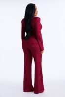 Ladies Kit Burgundy Jumpsuit
