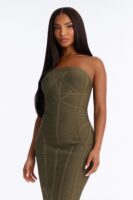 Olive Dress with midi