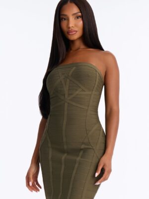 Olive Dress with midi