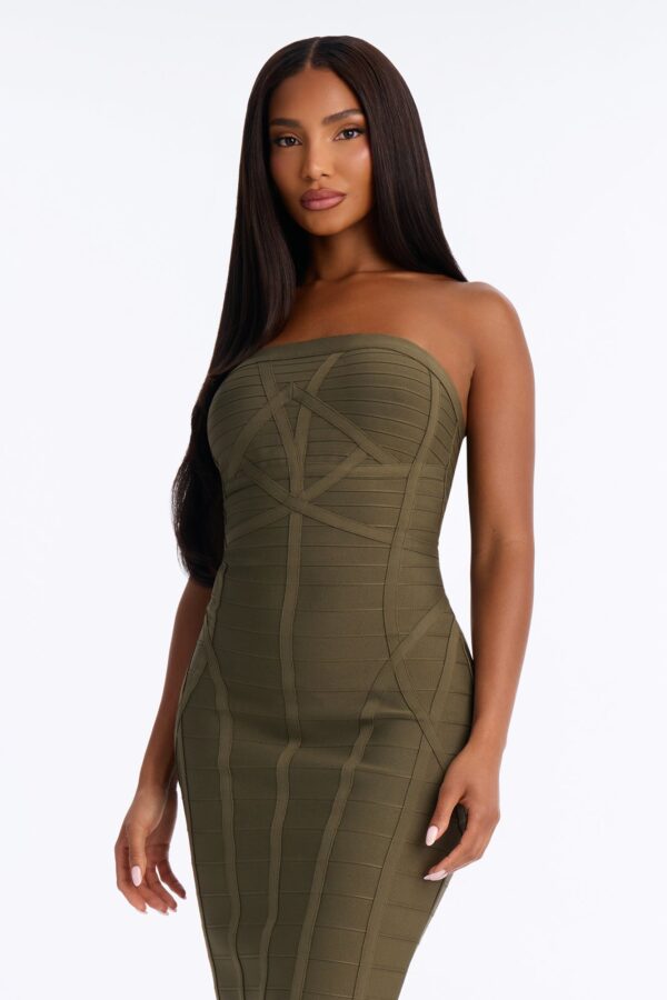 Olive Dress with midi