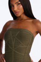 Olive Dress with midi