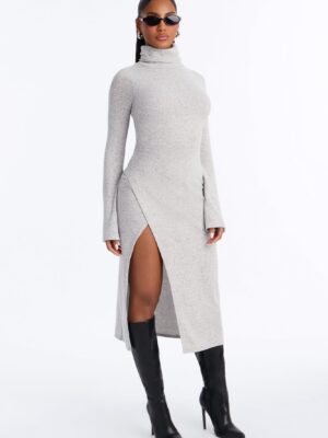 Heather Grey Midi Dress