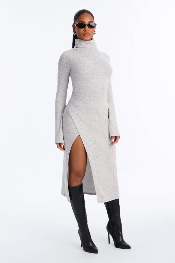 Heather Grey Midi Dress