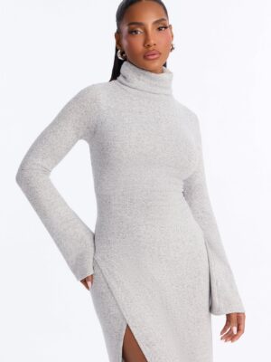 Heather Grey Midi Dress