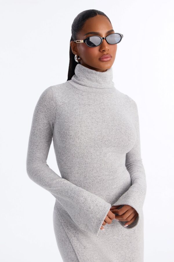 Heather Grey Midi Dress