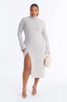 Heather Grey Midi Dress