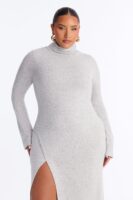 Heather Grey Midi Dress